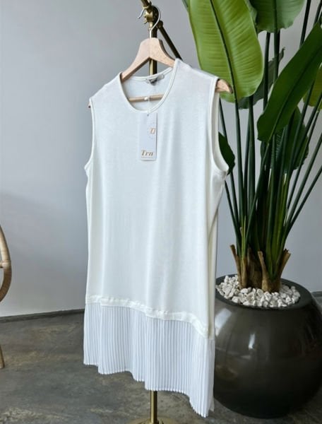 Altı Piliseli İçlik Beyaz