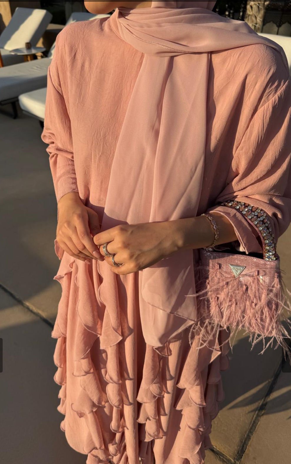 Fırfırlı Takım Pembe