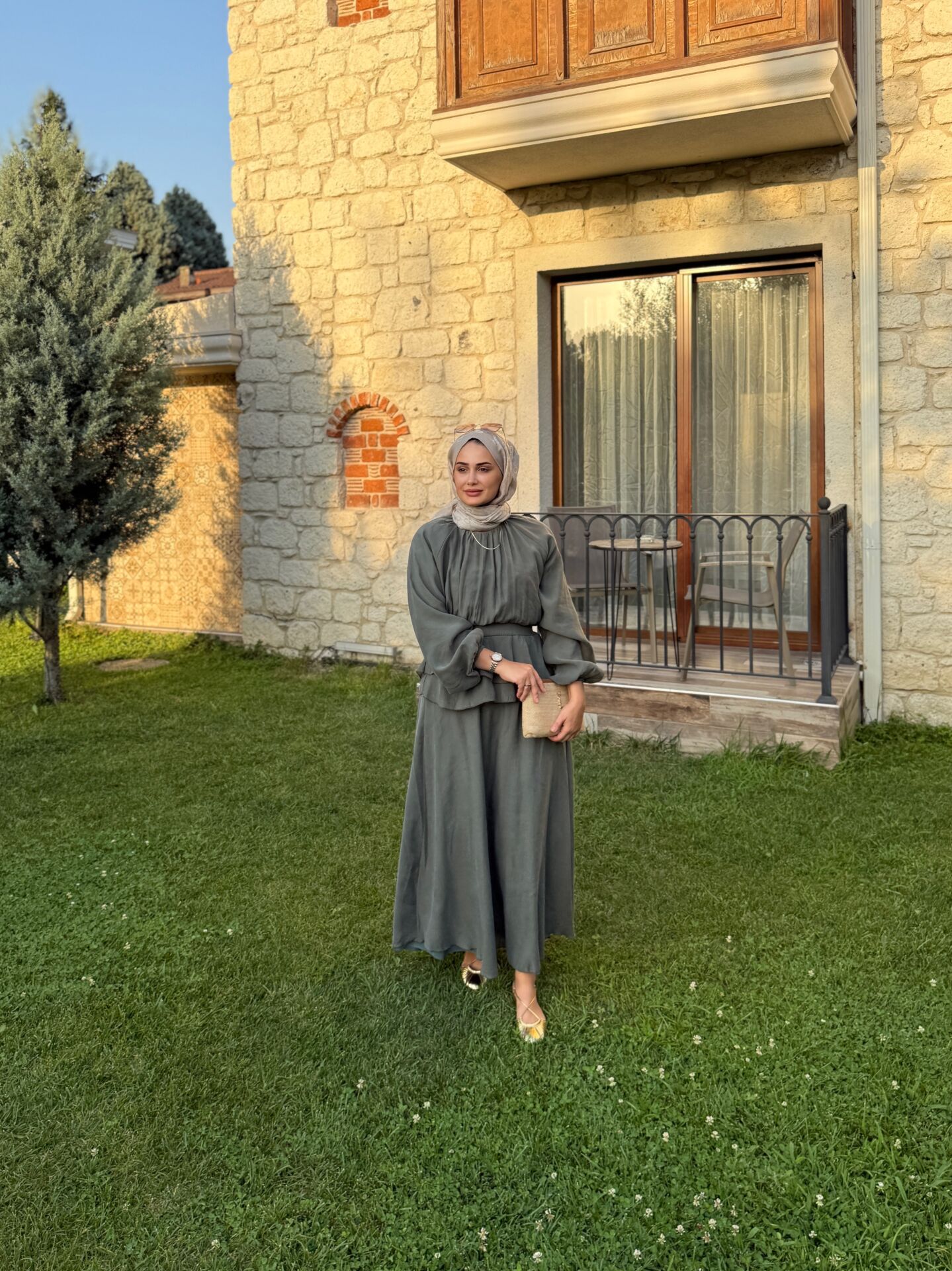 Takım Görünümlü Elbise Yeşil