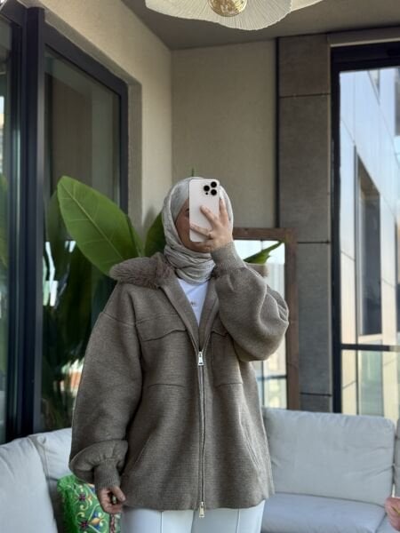 Kürkü Triko Ceket