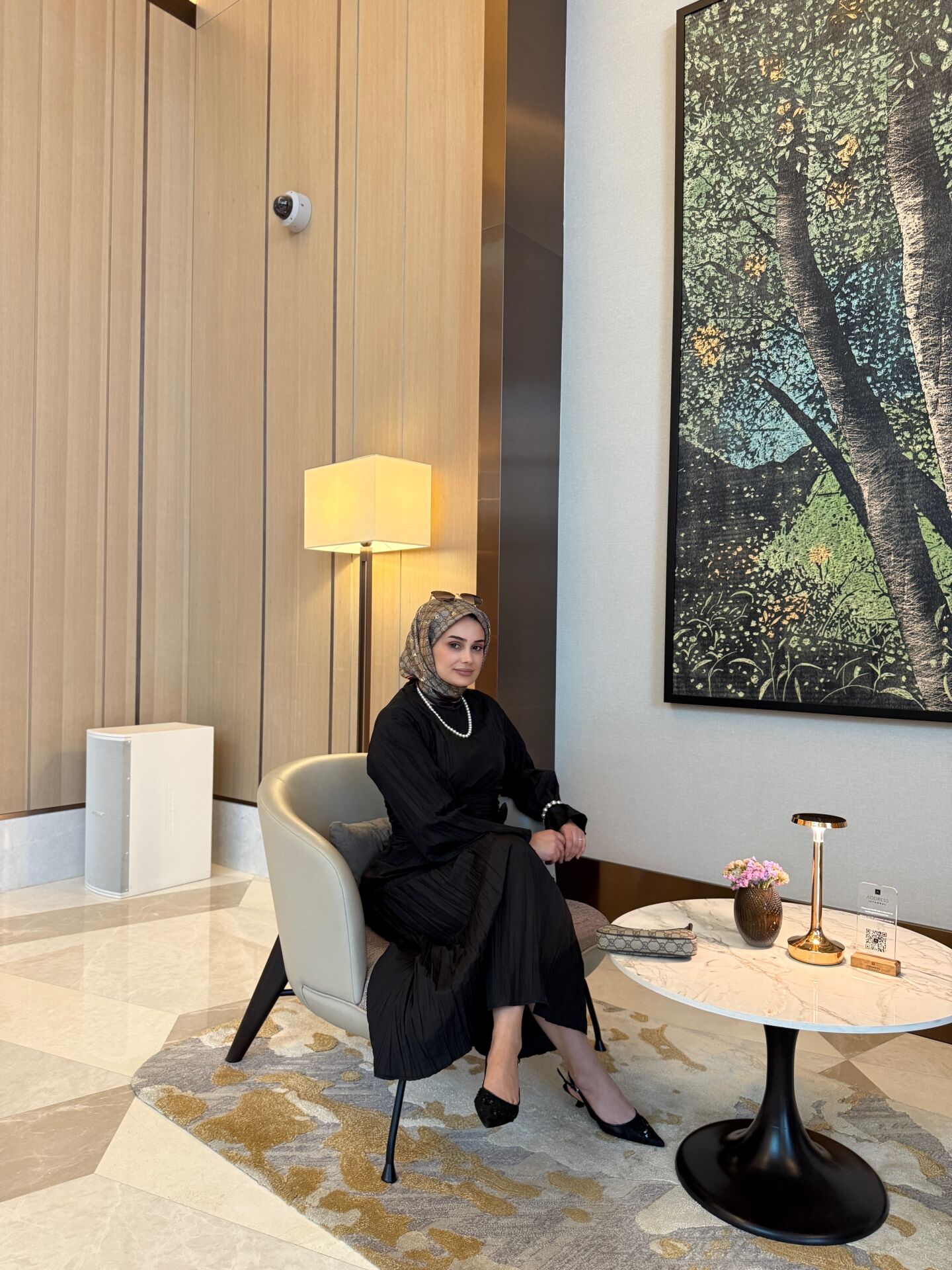 Belden Bağlamalı Elbise Siyah