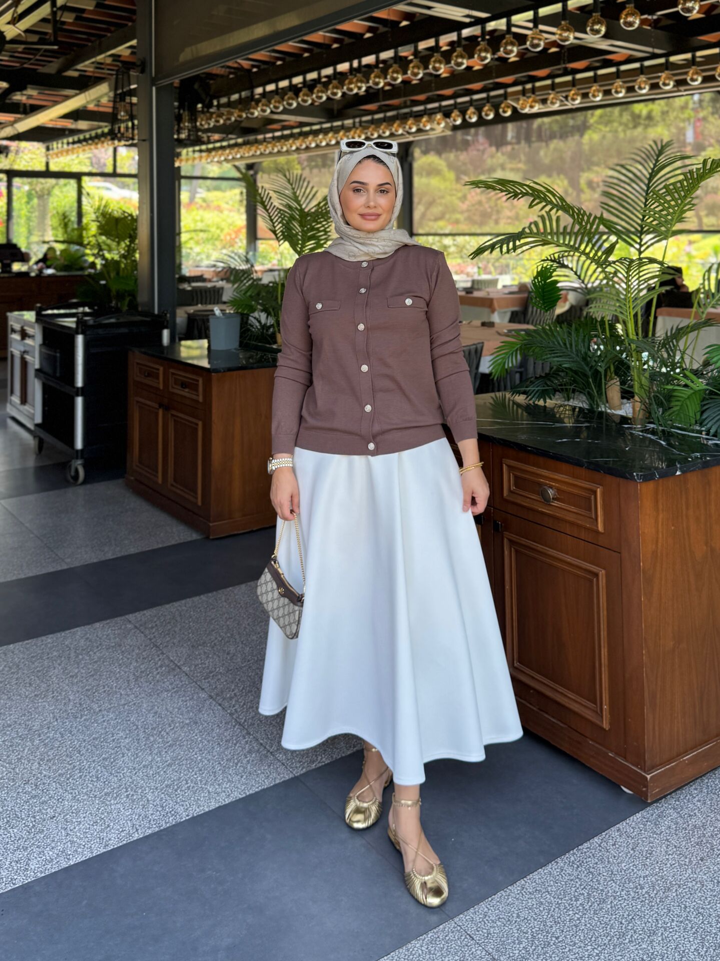 Nazen Hırka Kahverengi