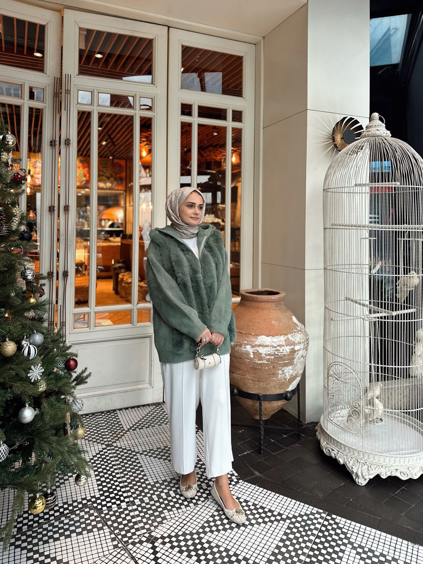 Kürklü Angora Hırka
