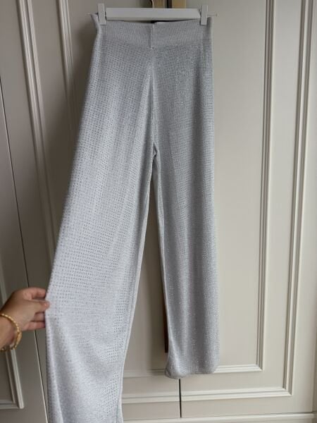 Simli Triko Pantolon