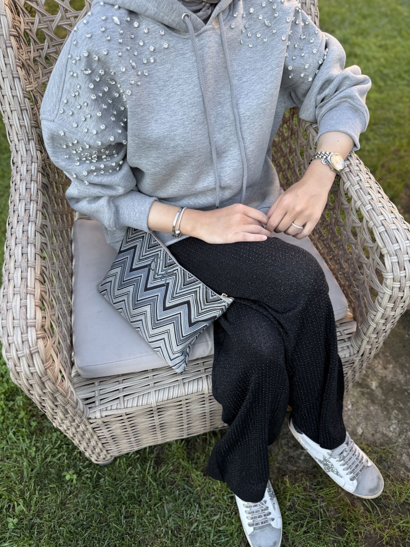 Taşlı Scuba Sweat