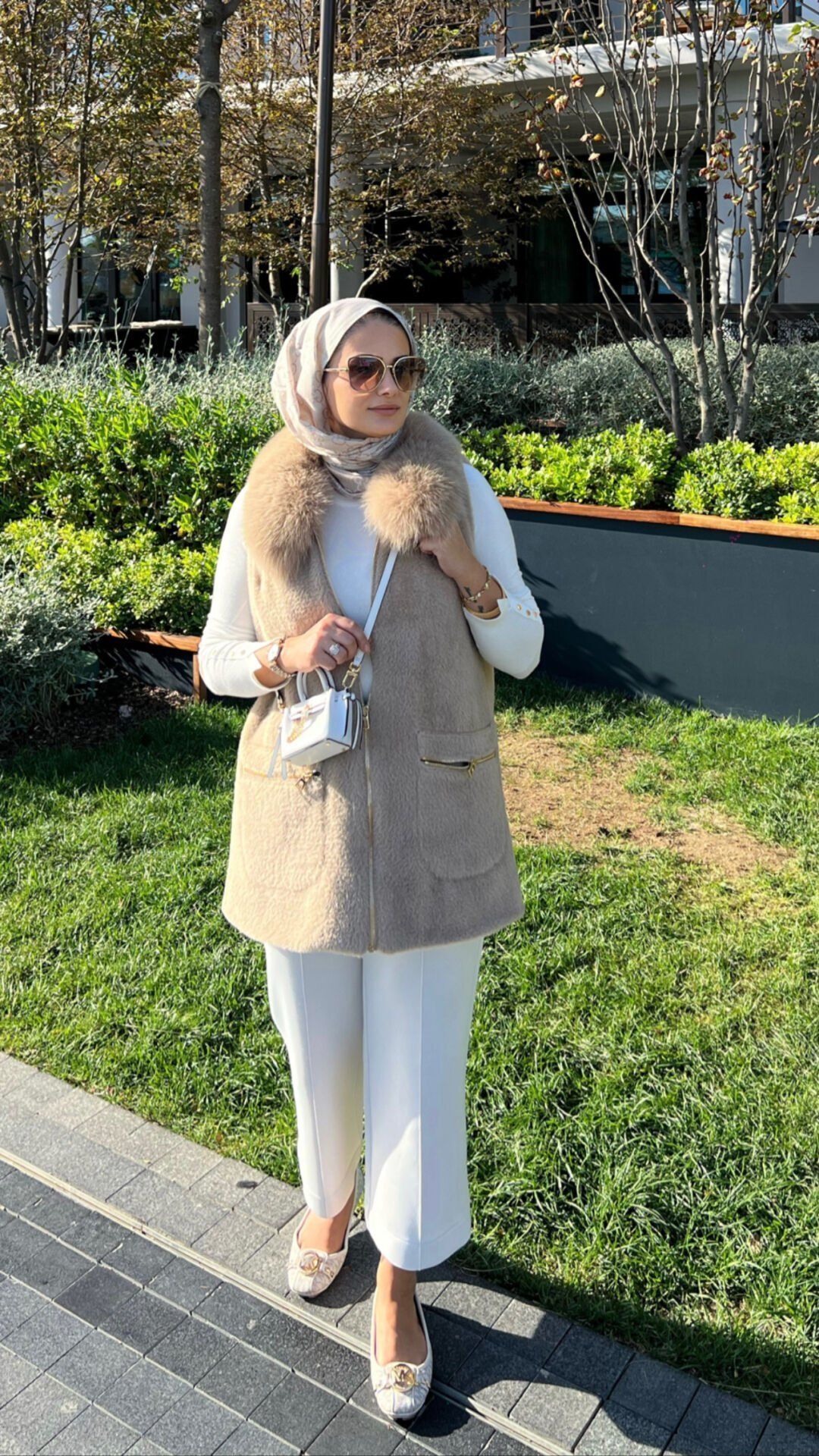 Kürklü Angora Yelek