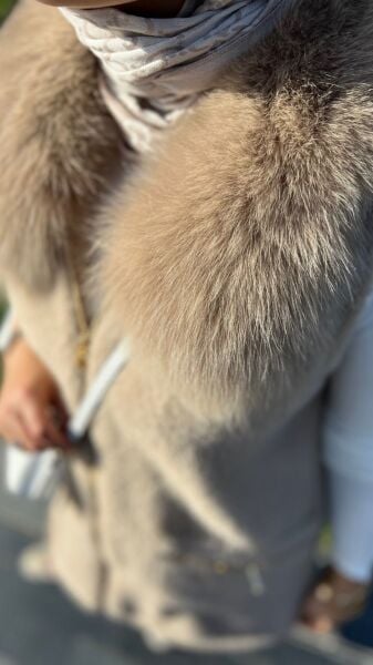 Kürklü Angora Yelek