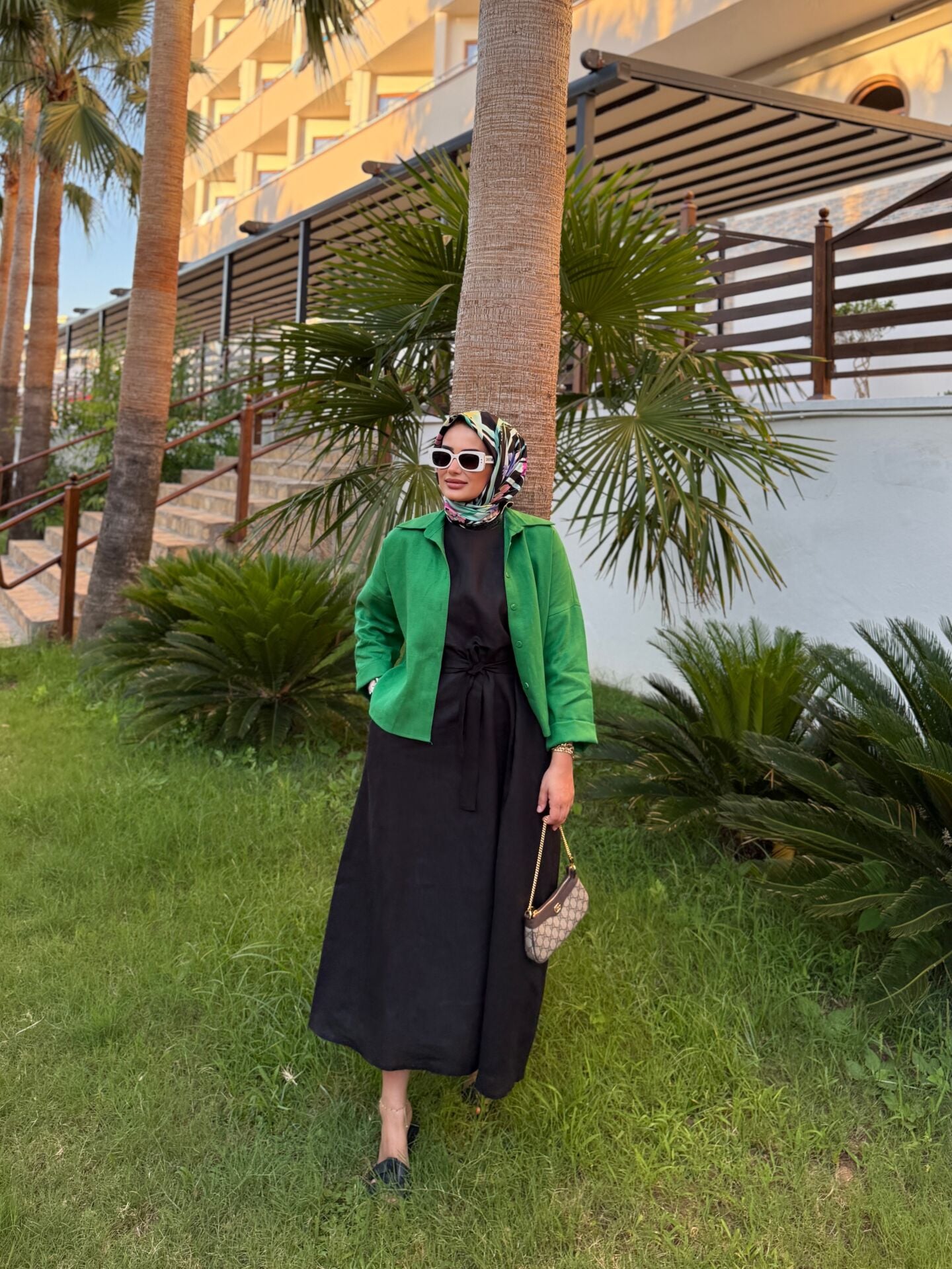 Sıfır Kollu Keten  Elbise Siyah