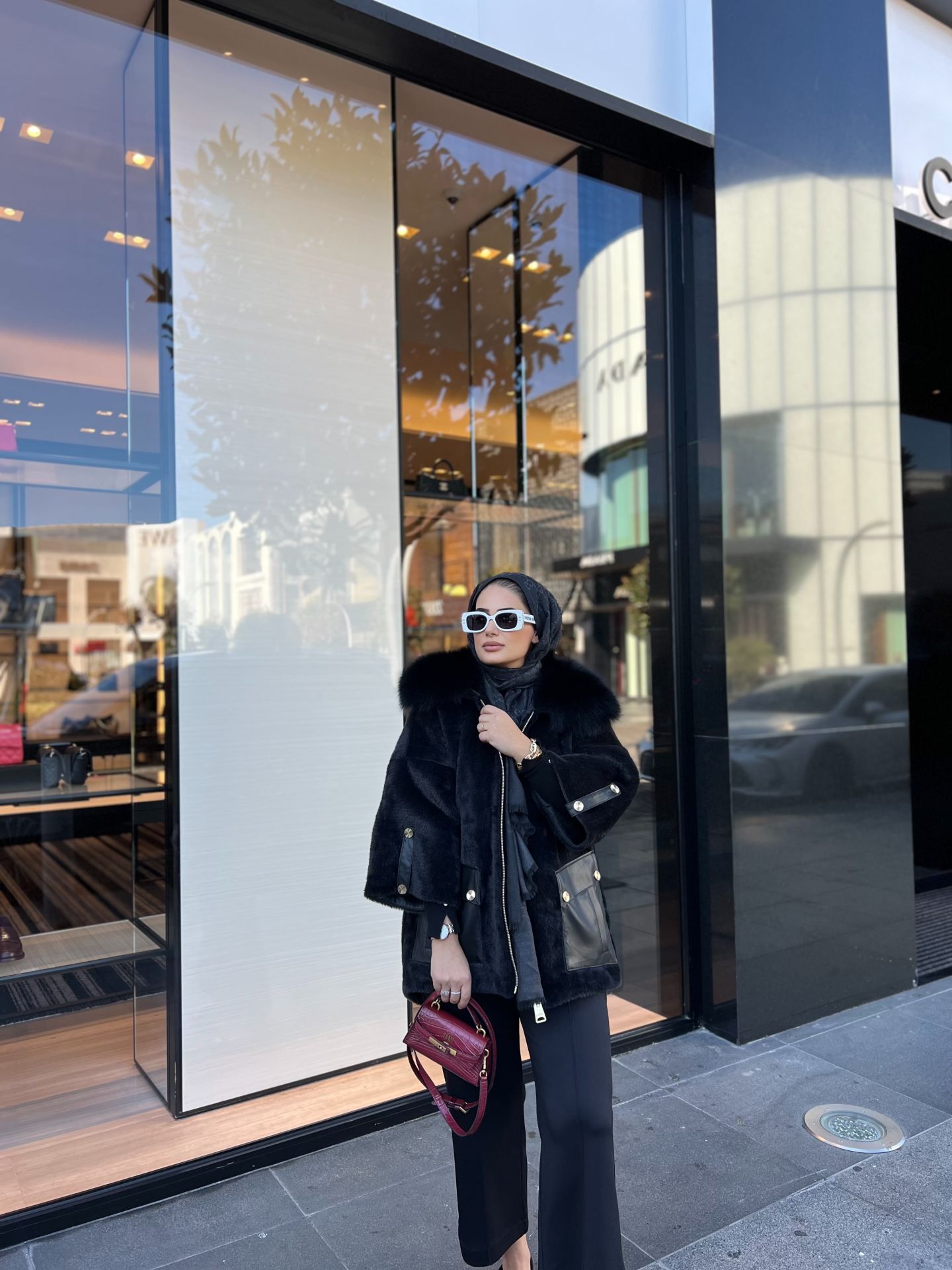 Angora Kürklü Kaban SİYAH