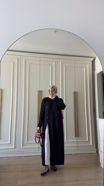 Tasarım Merserize Tunik Siyah
