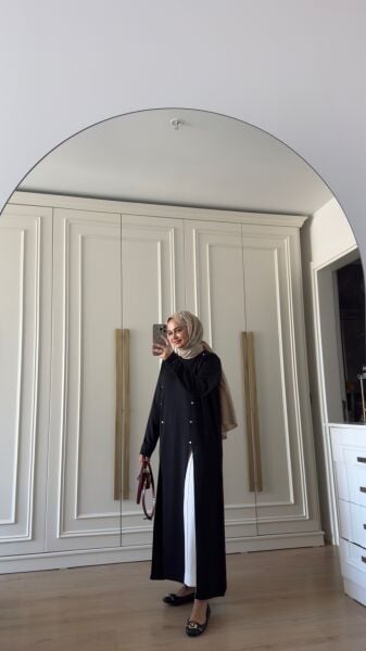 Tasarım Merserize Tunik Siyah