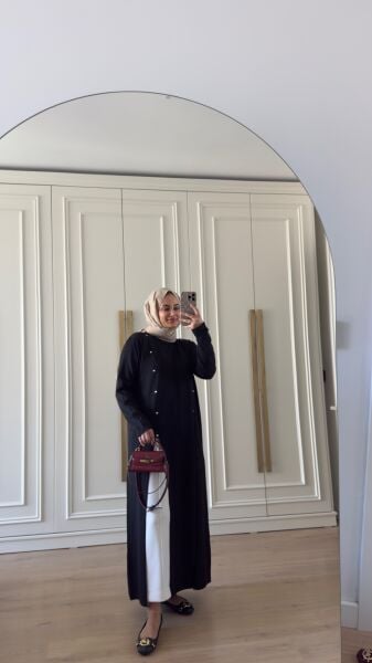 Tasarım Merserize Tunik Siyah