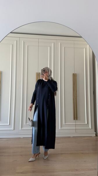 Tasarım Merserize Tunik Lacivert