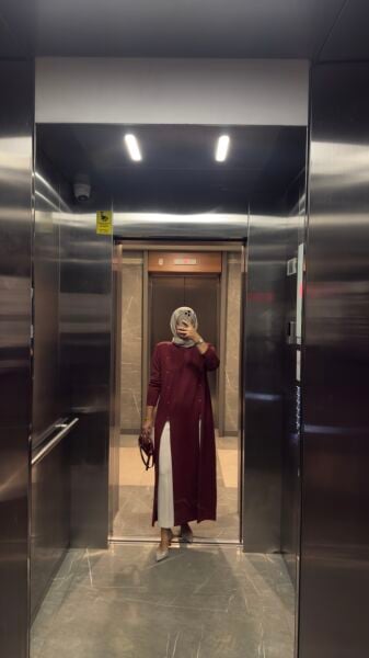 Tasarım Merserize Tunik Bordo
