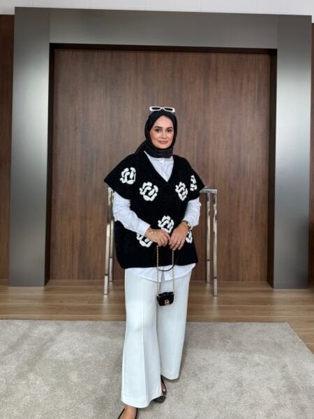 Süveterli Gömlek Siyah