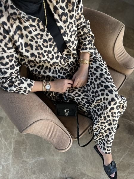 Pantolonlu Leopar Takım