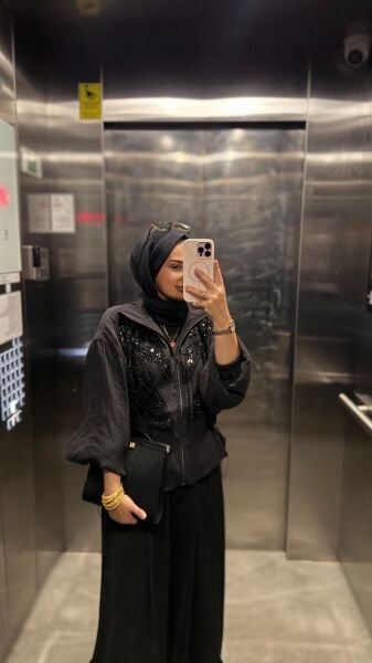 Dantel Ceket Siyah