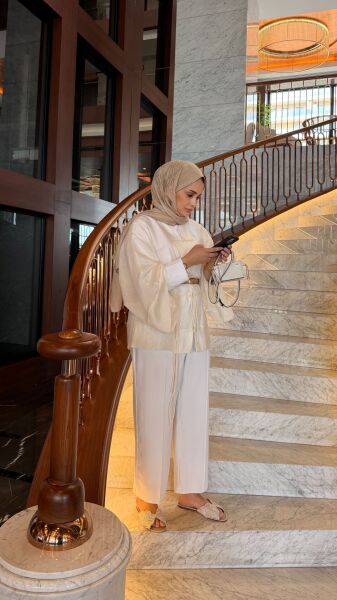 Kimono Ceket Beyaz
