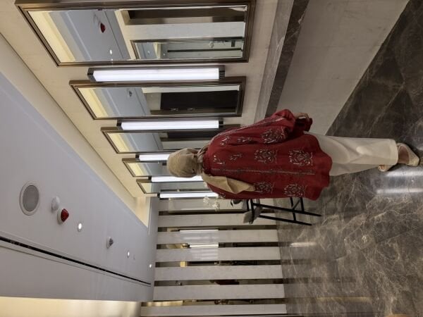 İşlemeli Ceket Bordo