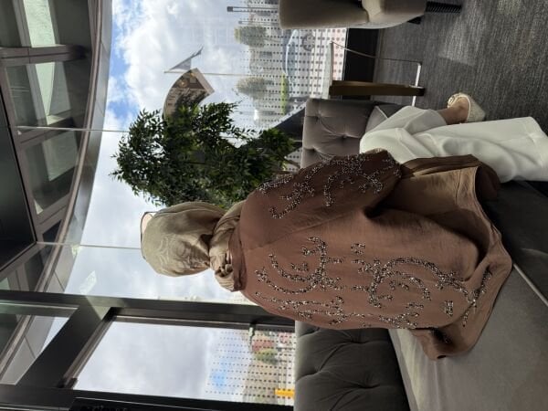 İşlemeli Ceket Kahverengi