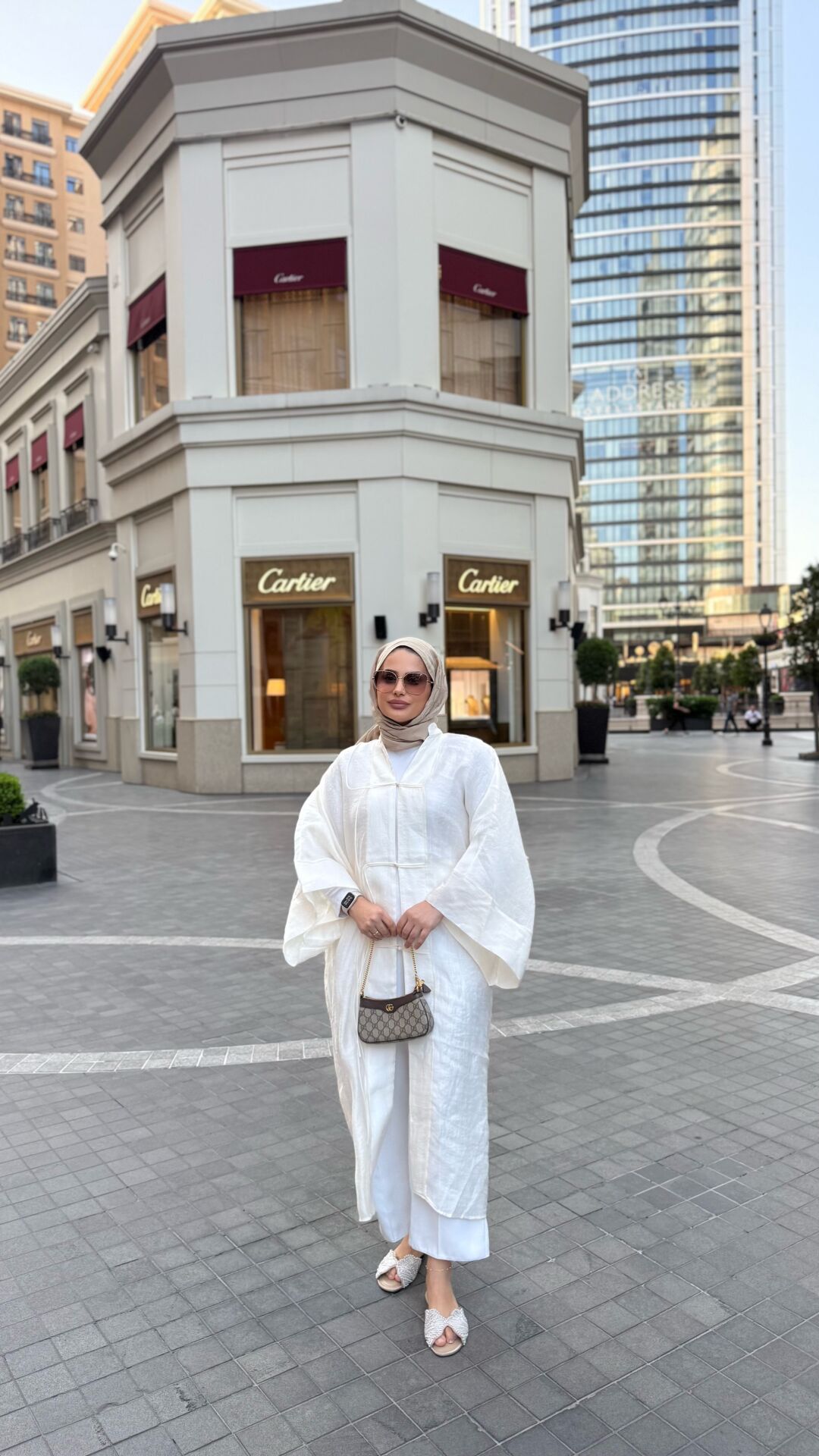 Uzun Tül Kimono Ekru