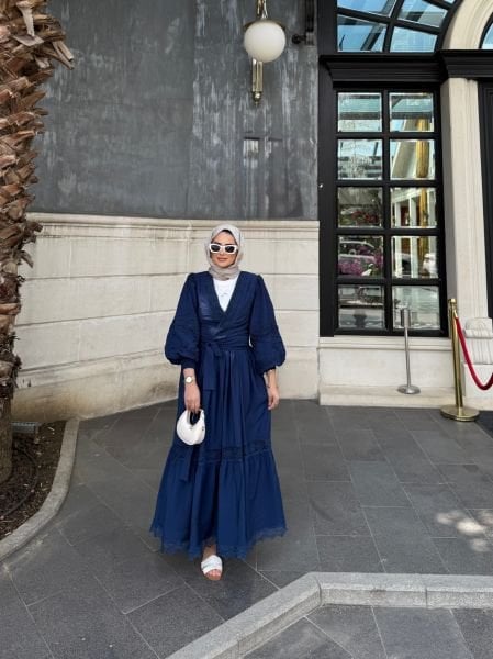 Perla Etekli Takım Lacivert