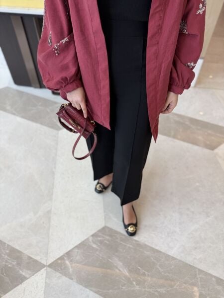 Çimalı Krep Pantolon(Bilek Boy)