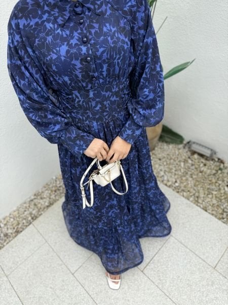 Elegant Elbise Mavi