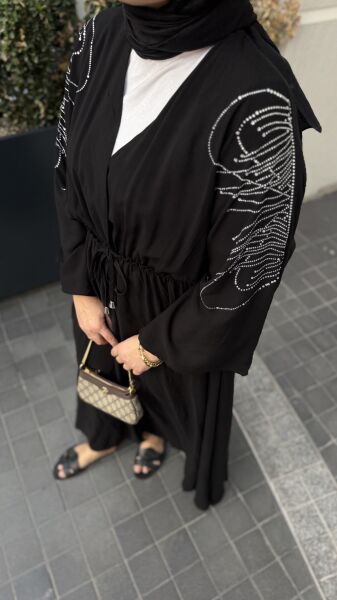 Taşlı Pamuk Elbise