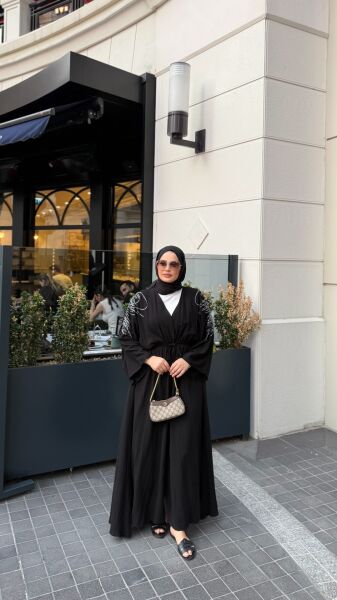 Taşlı Pamuk Elbise