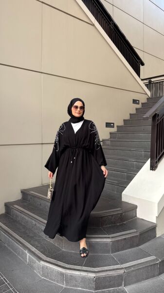 Taşlı Pamuk Elbise