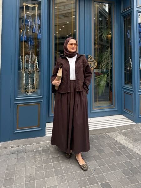 Nakışlı Keten Takım