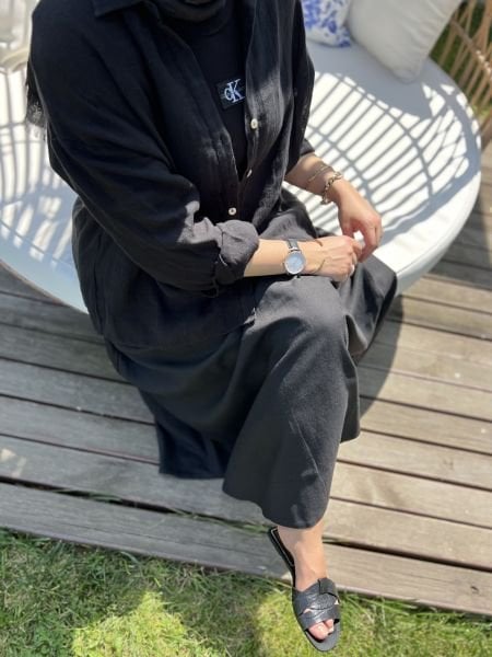 Pamuk. Keten Etek Siyah