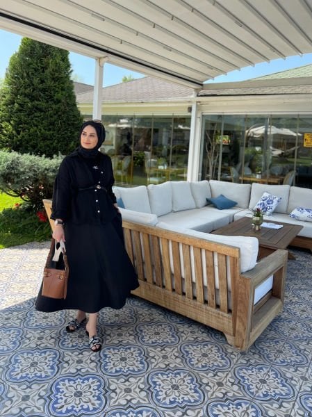 Pamuk. Keten Etek Siyah