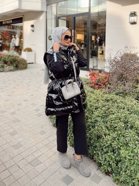 Rugan Şişme Yelek Siyah