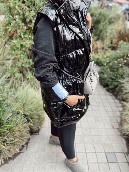 Rugan Şişme Yelek Siyah