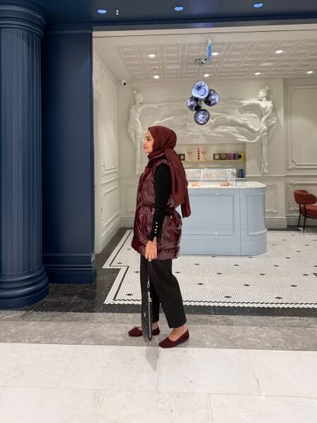 Rugan Şişme Yelek Bordo