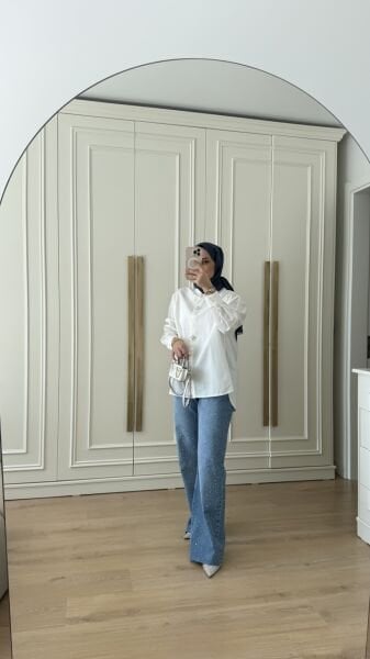 Taşlı Pamuklu Gömlek