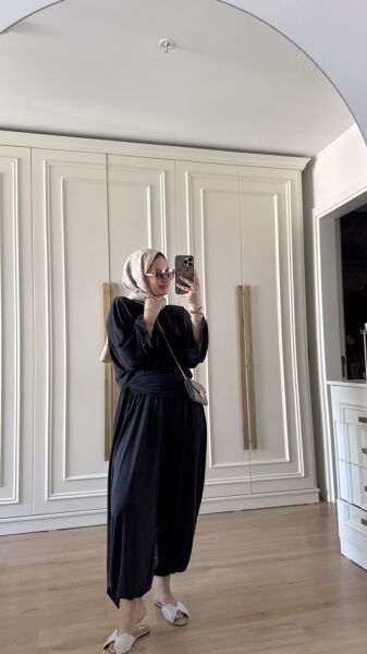 Kuşaklı Şalvar Model Takım Antrasit