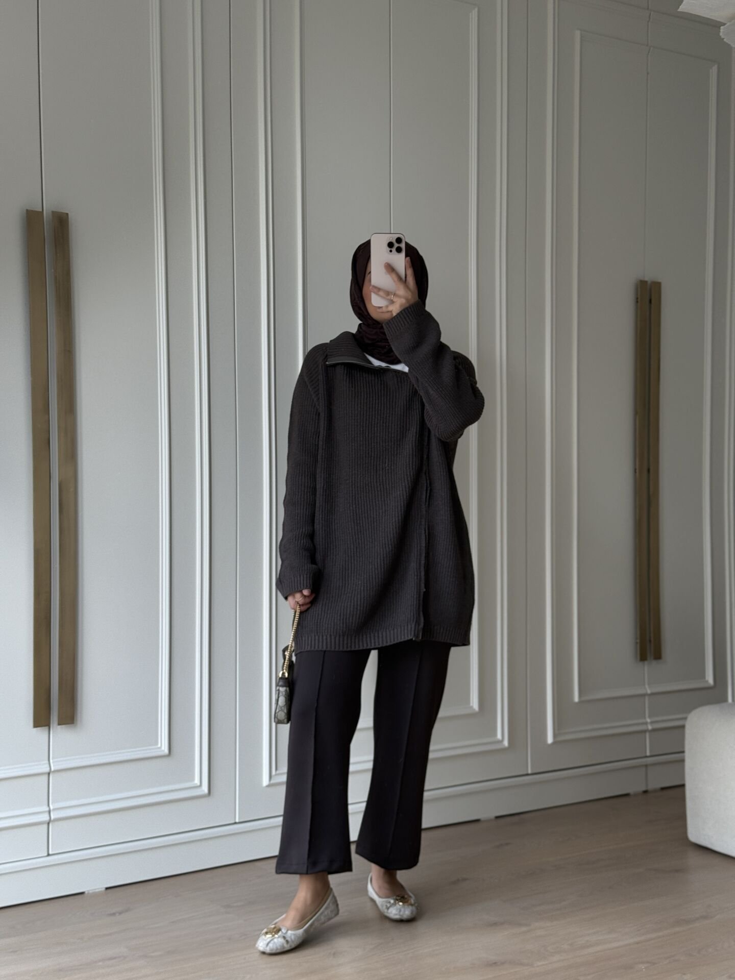 Çift Fermuarlı Kazak