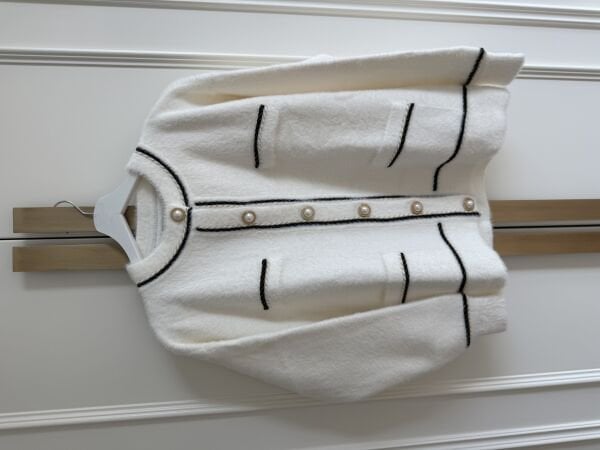 Gold Düğmeli Angora Ceket