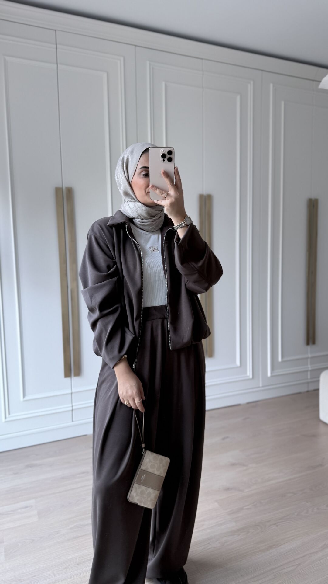 Bol Kesim Oysh Takım Kahverengi