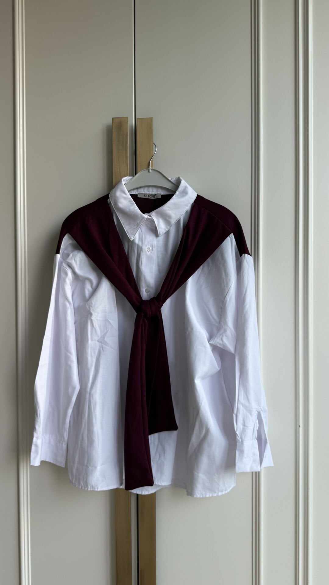 Şal Detaylı Gömlek