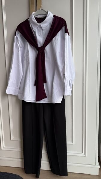 Şal Detaylı Gömlek