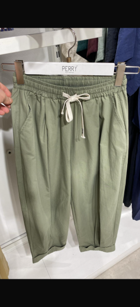 Şalvar Model Kanvas Pantolon Haki