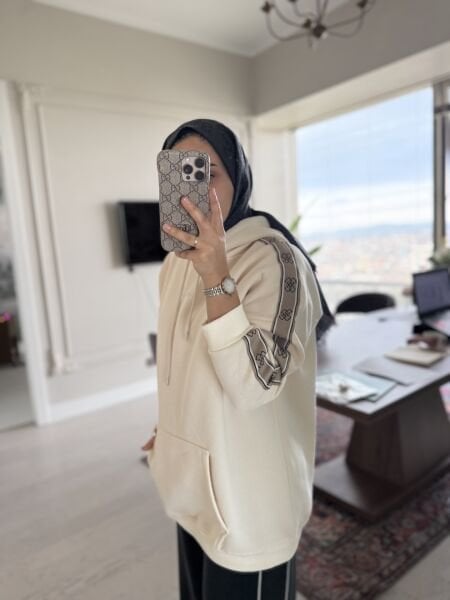 Kenarı Şeritli Sweat