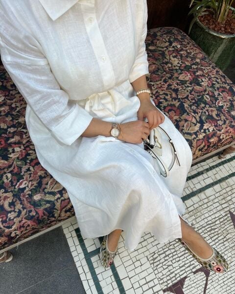 Keten Gömlek Elbise