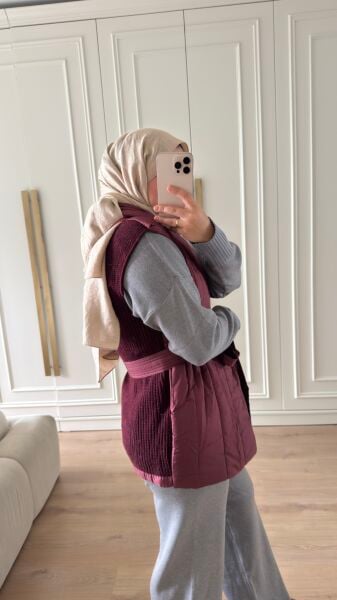 Şişme Yelek Bordo