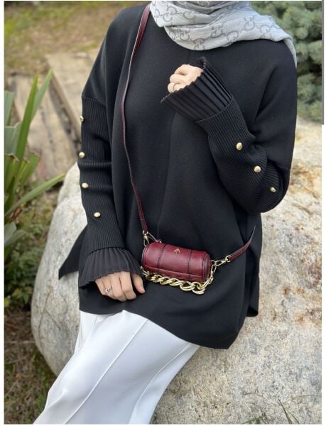 Kolları Düğmeli Kazak