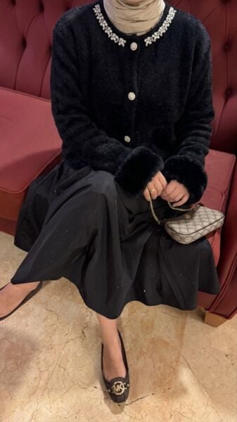 Taşlı Paraşüt Etek